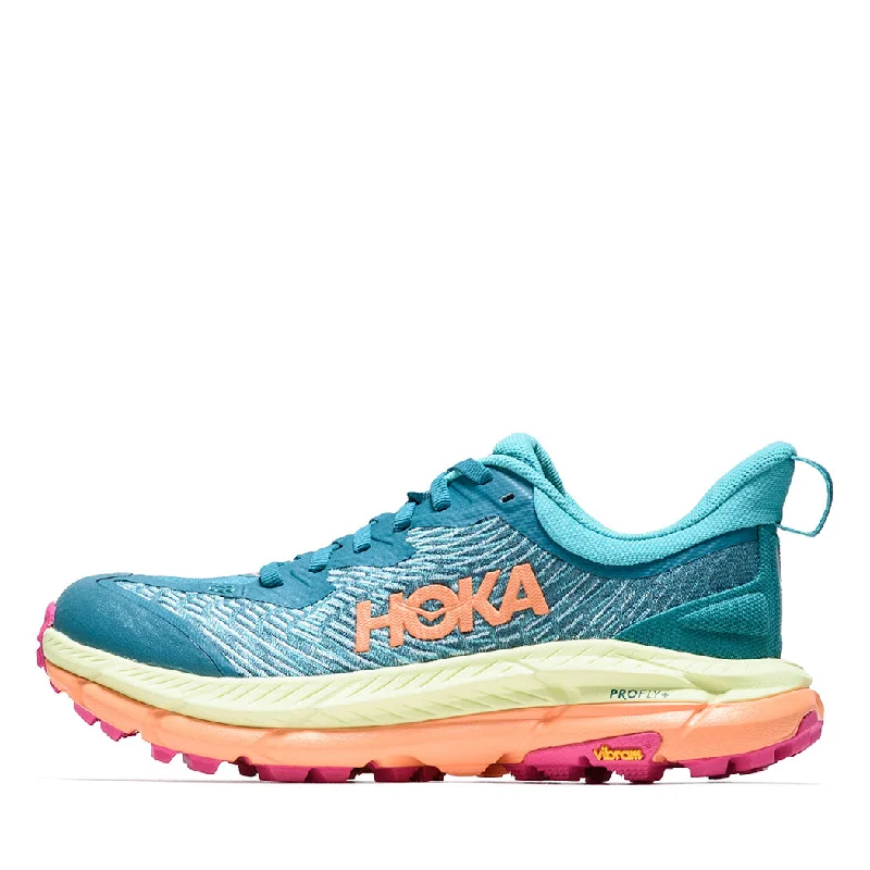 Comfortable Loafers For Work Women's Hoka Mafate Speed 4 - Deep Lake/Ceramic