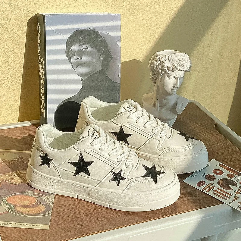 Formal Wedding Shoes Womens Platform Star Lace Up Sneakers