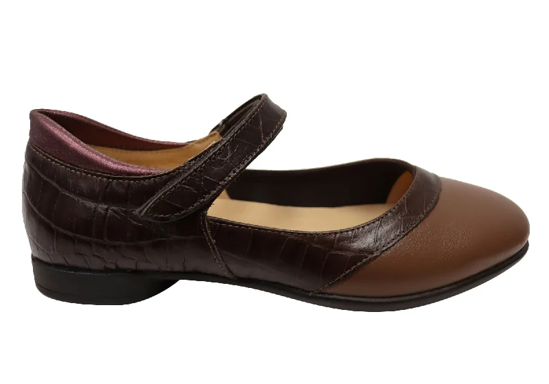 Durable Work Boots Opananken Mindy Womens Comfortable Brazilian Leather Mary Jane Shoes