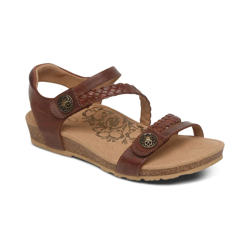 Best Walking Shoes Aetrex Jillian Braided Quarter Strap