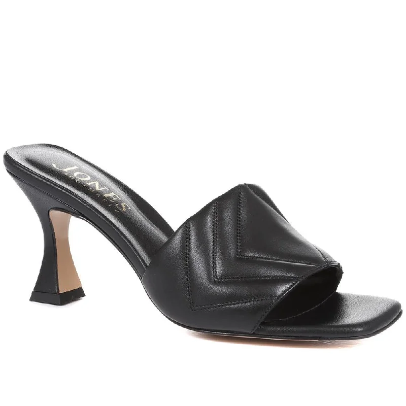 Lightweight Running Shoes Bianka Quilted Leather Heeled Mules - BIANKA / 322 276