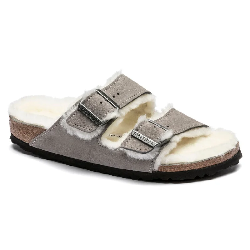 Durable Work Boots Birkenstock Arizona Shearling Suede 1017402