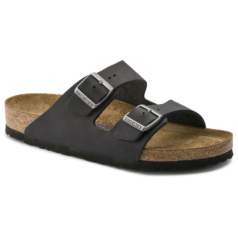 Fashionable Work Boots Birkenstock Arizona NU Oiled SFB Black R 752481