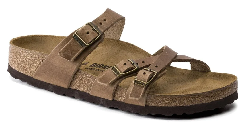 Fashion Sneakers For Work Birkenstock Franca Oiled Leather Tabacco Brown 1015930