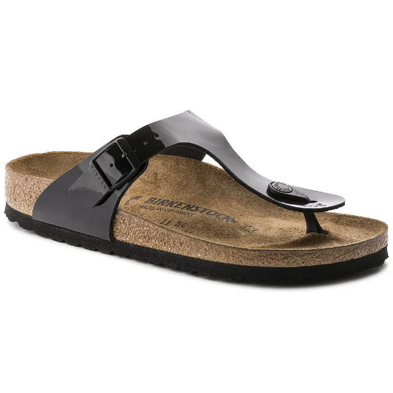 Leather Boots For Sale Birkenstock Gizeh BF Patent Black R 43661