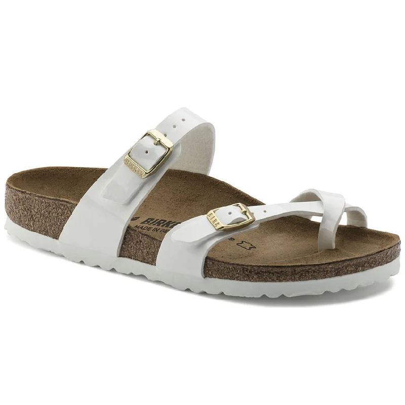Best Hiking Boots For Winter Birkenstock Mayari-White Patent BF 1005280