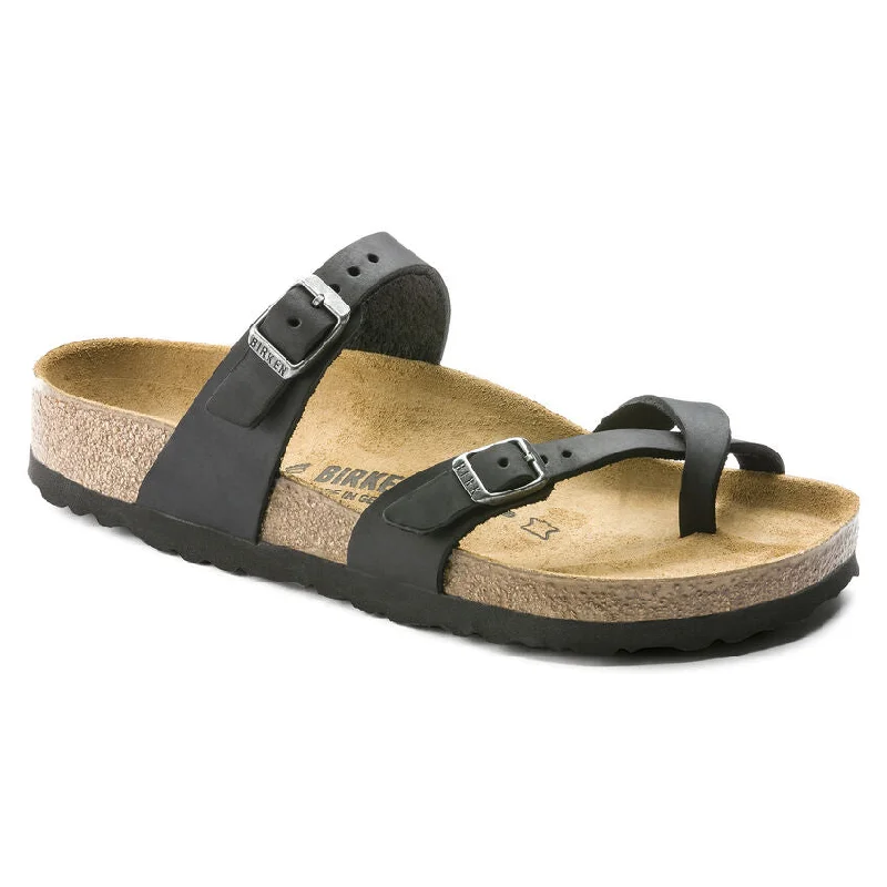 Stylish Running Footwear Birkenstock Mayari NU Oiled Black R 171481