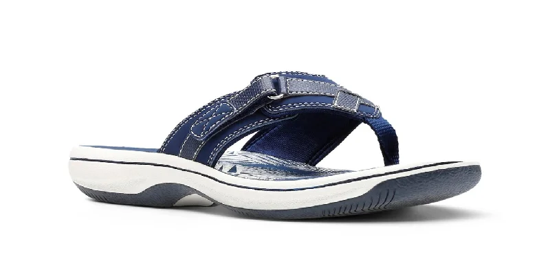 Classic Flat Shoes Clarks Breeze Sea Navy 25506