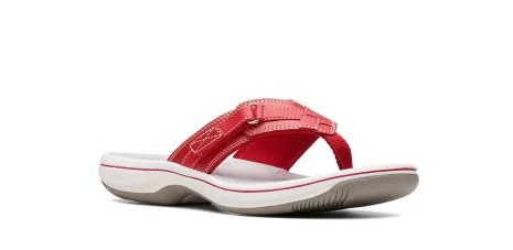 Breathable Sports Shoes Clarks Breeze Sea Red 25718