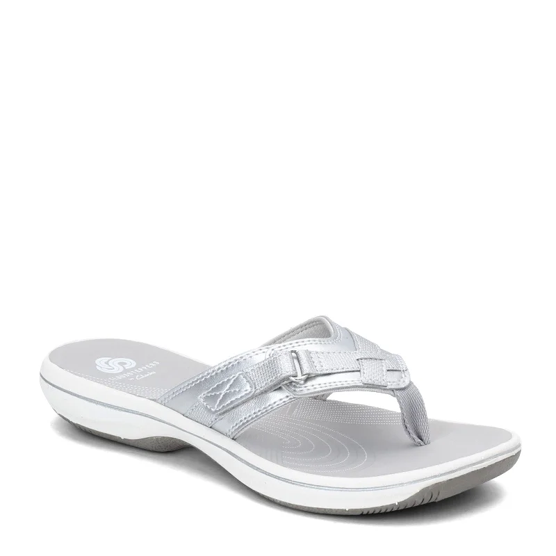 Sporty Running Shoes Clarks Breeze Sea Silver 26502