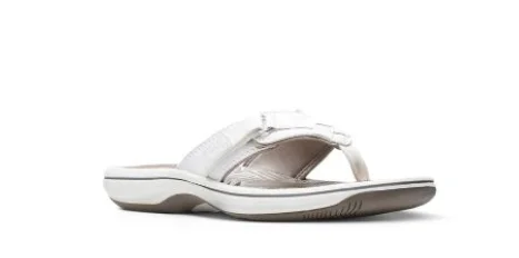 Comfortable Formal Footwear Clarks Breeze Sea White