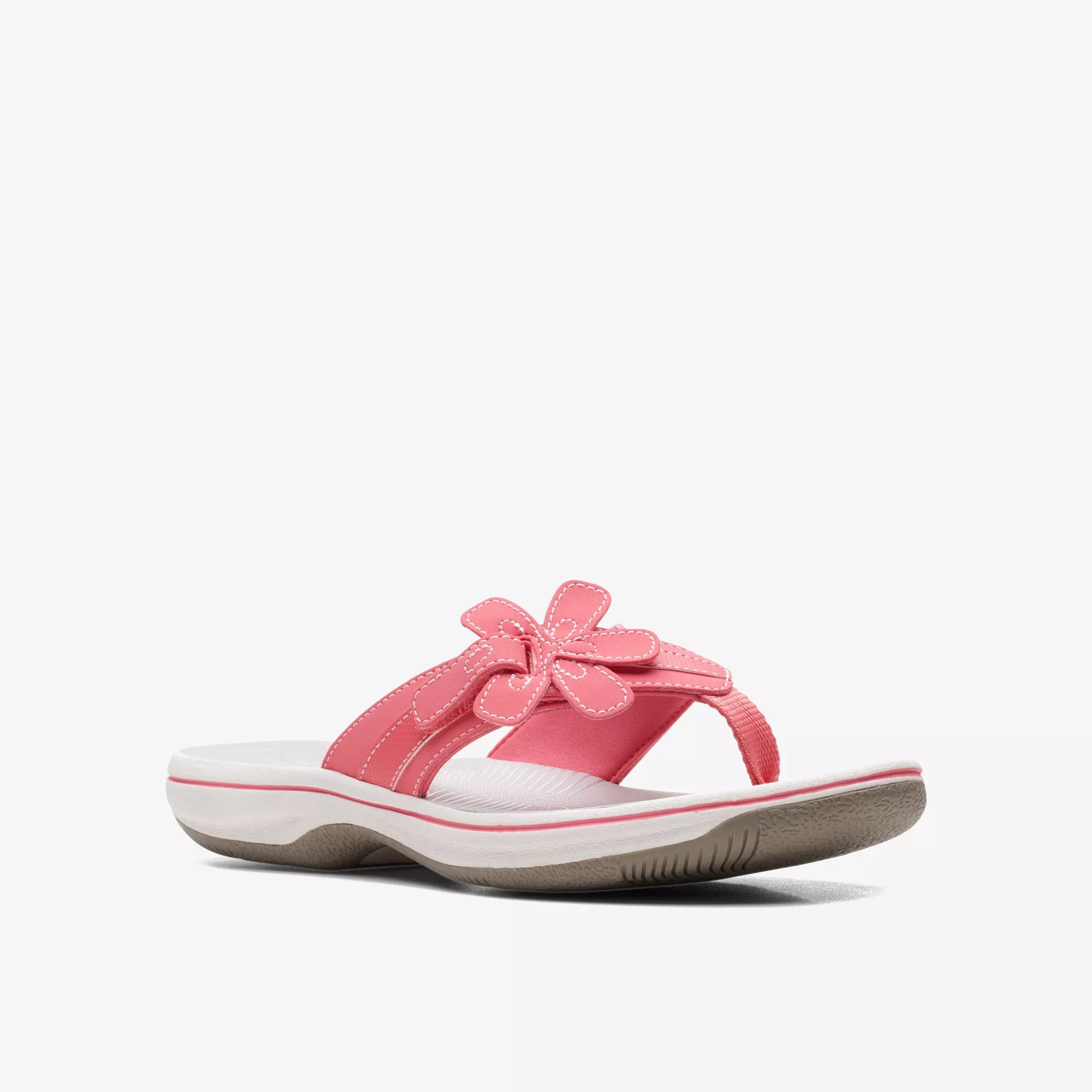 Luxury Sneakers For Sale Clarks Brinkley Flora Bright Coral 26165325