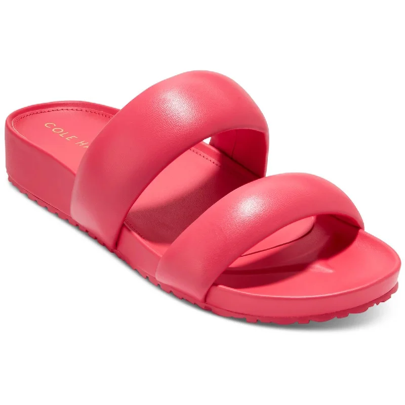 Winter Boots Sale Cole Haan Womens MOJAVE Patent Leather Open Toe Slide Sandals
