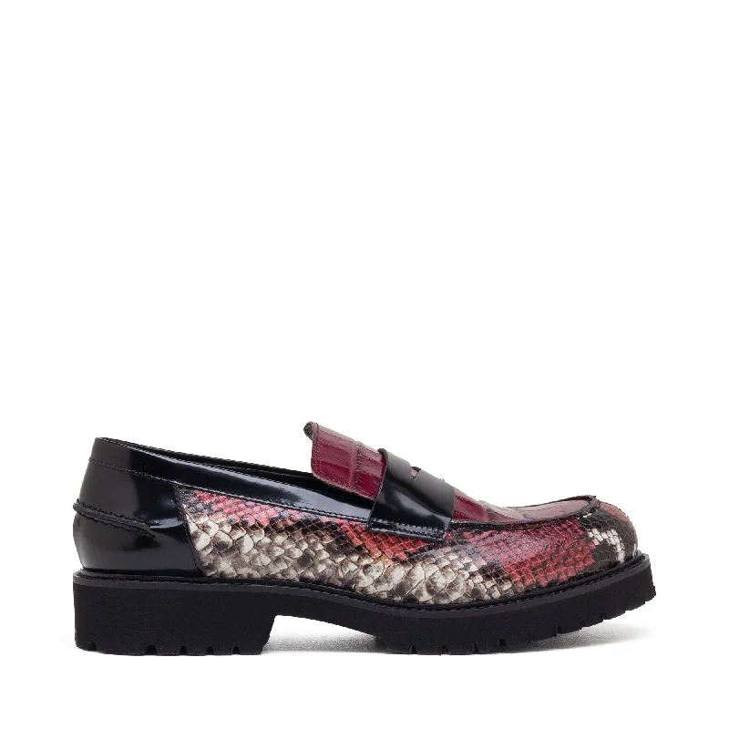 Wine python leather - wine coco