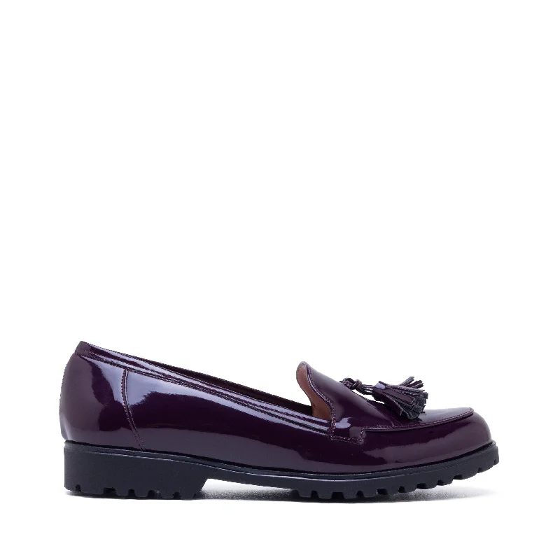 plum patent leather