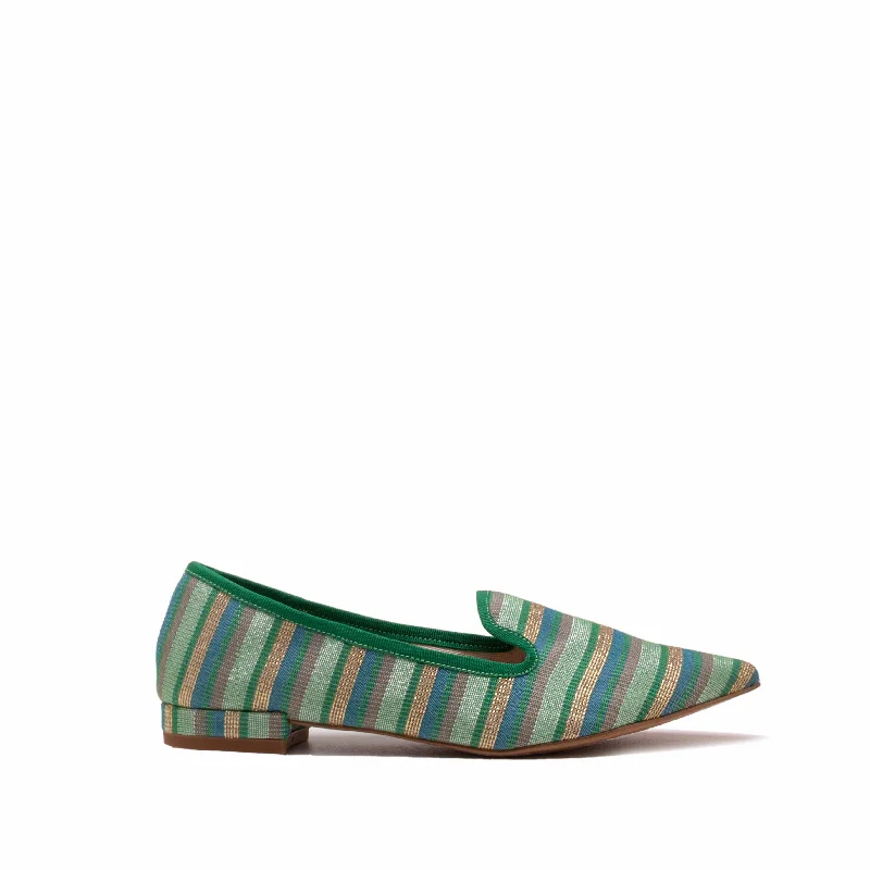 Multicolor Green Stripes
