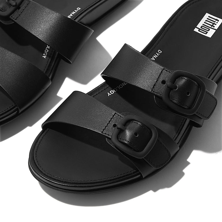 Summer Flip Flops Fitflop Gracie Rubber Buckle Two-bar Slide