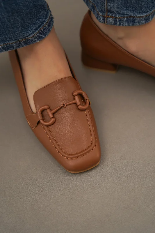 Fashionable Summer Shoes HEELED LOAFERS