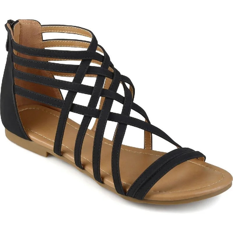 Casual Sneakers For Sale Journee Collection Womens Comfort Insole Faux Leather Gladiator Sandals