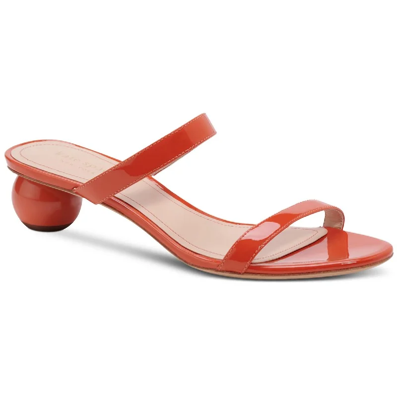 High Fashion Footwear Kate Spade New York Womens Palm Springs Patent Leather Slip On Heels High Fashion Footwear Kate Spade New York Womens Palm Springs Patent Leather Slip On Heels