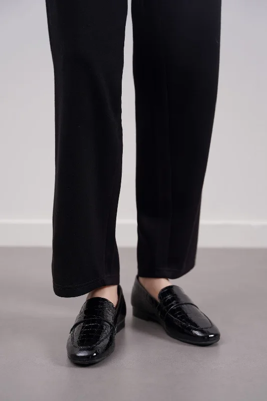 Casual Booties For Sale TEXTURED LEATHER LOAFERS