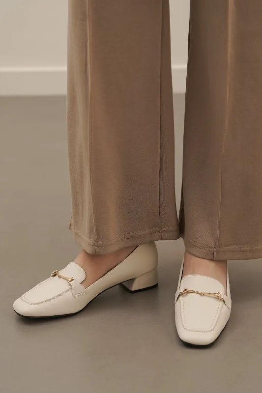 Eco-Friendly Sneakers LOAFERS WITH BLOCK HEEL