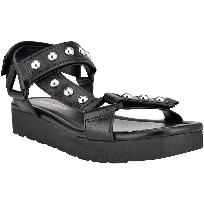 Comfortable Walking Shoes Marc Fisher Womens Kizzy Studded Adjustable Platform Sandals