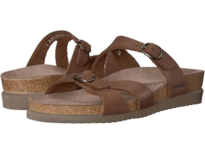 Leather Casual Shoes Mephisto Hannel, Brown, Black, Cuba