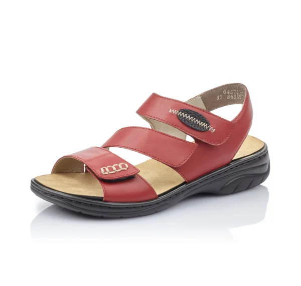 Comfortable Athletic Shoes Rieker 64573-33 Red