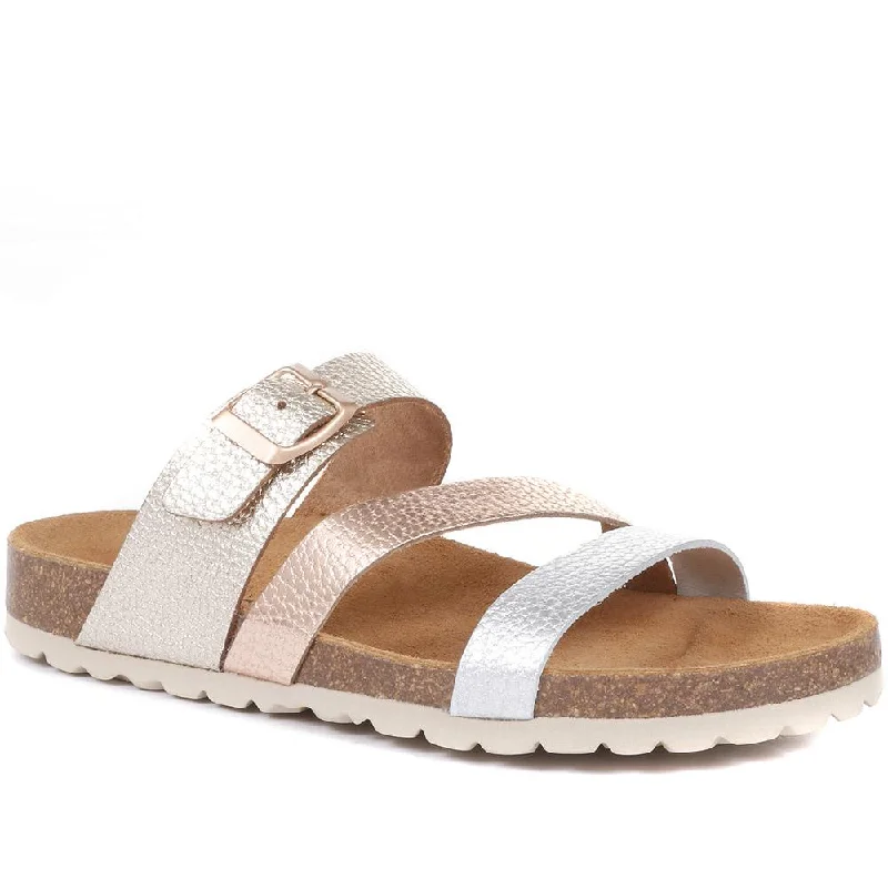 Formal Leather Shoes Tabatha Leather Mule Sandals - TABATHA / 322 045