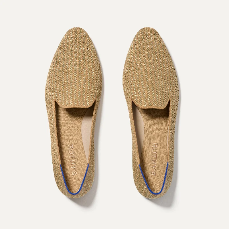 Leather Boots For Sale The Almond Loafer - Gold Stripe