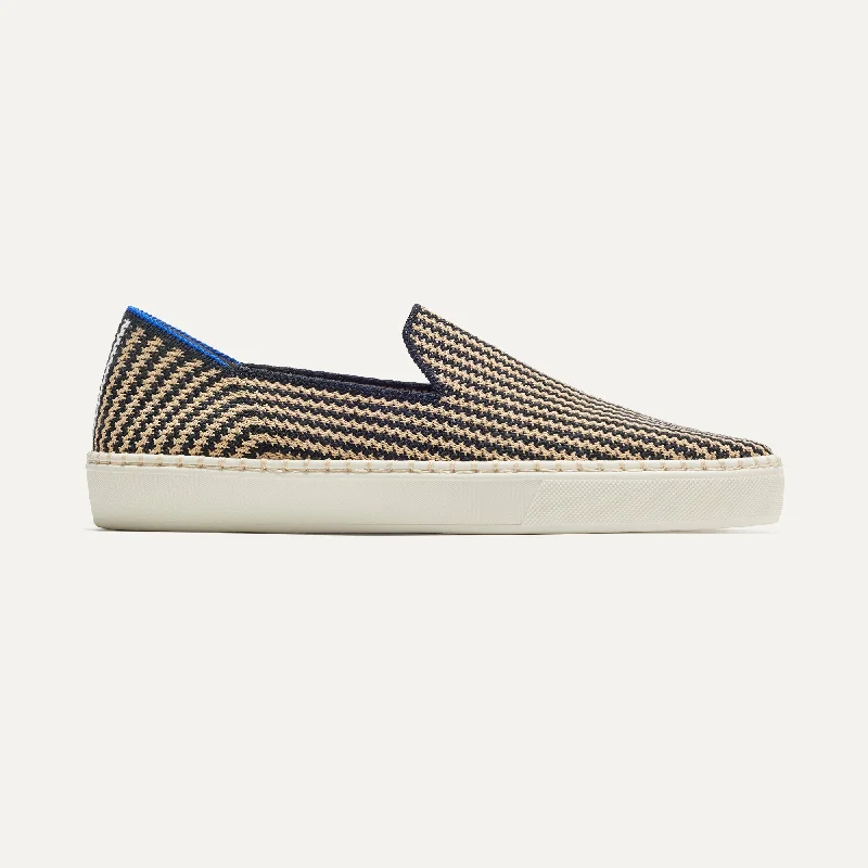 Comfortable Sandals For Summer The Original Slip On Sneaker - Toffee Stripe