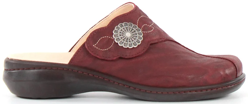 Comfortable Slippers Online Think! Camilla Clog 85431 Red