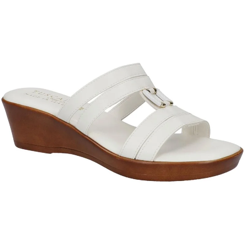 Comfortable Casual Shoes Tuscany By Easy Street Womens Anzola Faux Leather Open Toe Wedge Sandals Comfortable Casual Shoes Tuscany By Easy Street Womens Anzola Faux Leather Open Toe Wedge Sandals