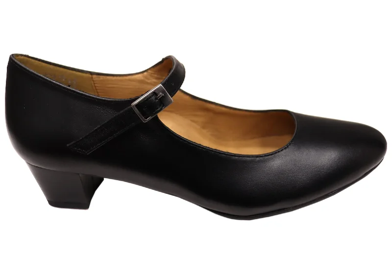 Comfortable Dress Shoes Aerobics Hostess 35 MJ Womens Leather Court Shoes Made In Portugal