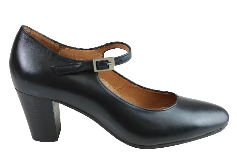 High Heels Collection Aerobics Womens Classic Leather Mary Jane Court Shoes Made In Portugal High Heels Collection Aerobics Womens Classic Leather Mary Jane Court Shoes Made In Portugal