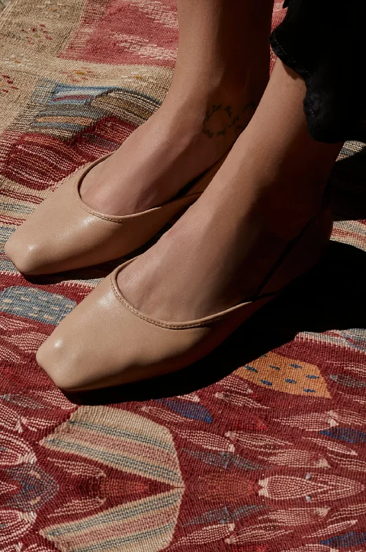 Slip-On Shoes For Men Amore Square Toe Ballet Flats