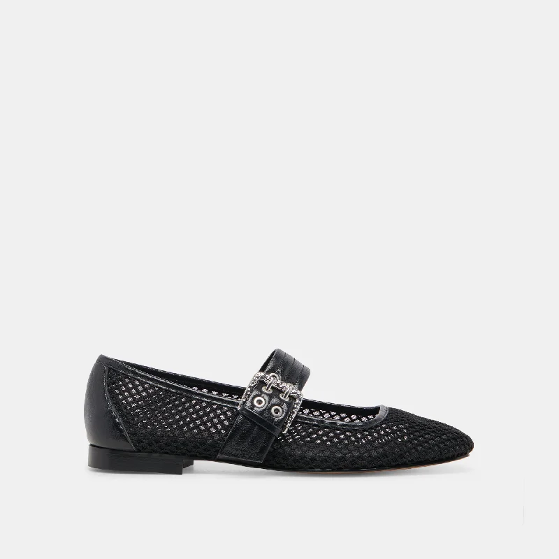 Trendy Sports Footwear ARORA BALLET FLATS ONYX WOVEN MESH