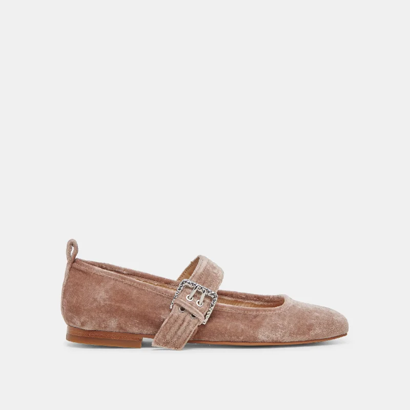 Stylish Running Footwear ARORA BALLET FLATS ROSE VELVET