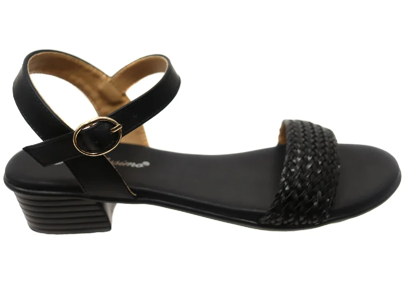 Comfortable Work Sneakers Bellissimo Eve Womens Comfortable Low Heel Sandals