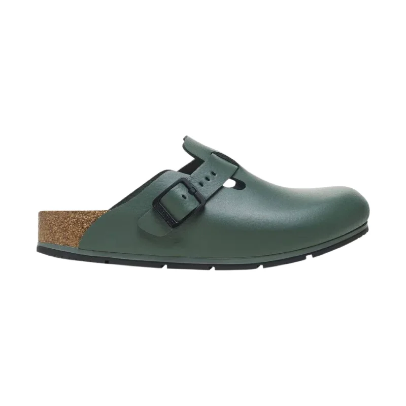 Best Hiking Boots For Winter Birkenstock Boston Pro - Green Leather