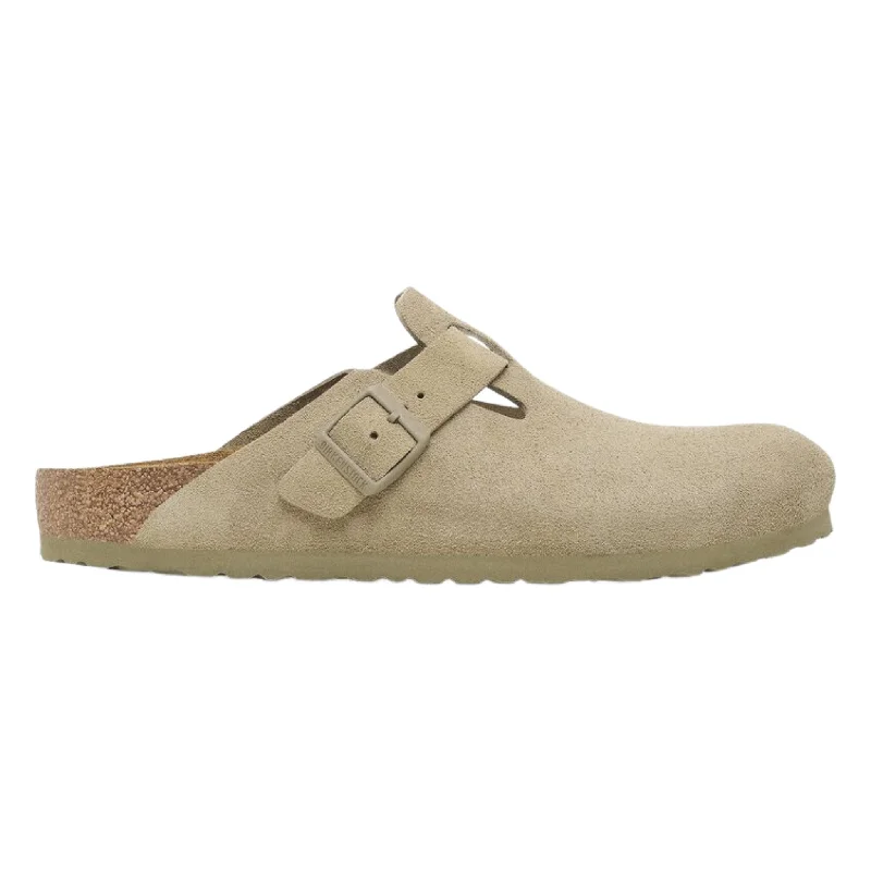 Designer Boots Collection Birkenstock Boston Soft Footbed - Faded Khaki