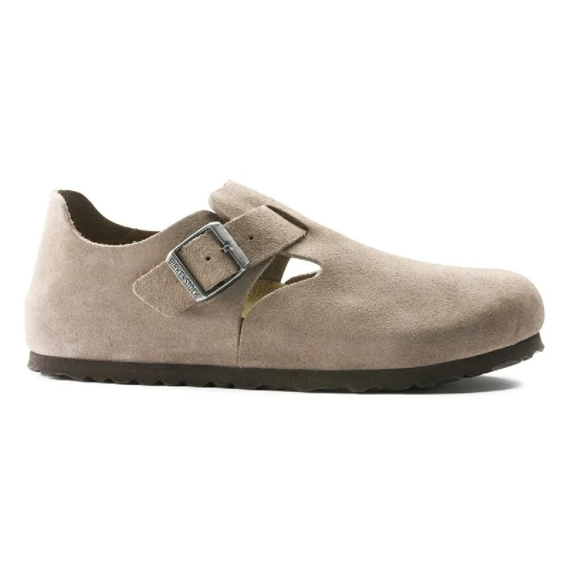 Fashionable Moccasins Birkenstock Women's London Taupe Suede