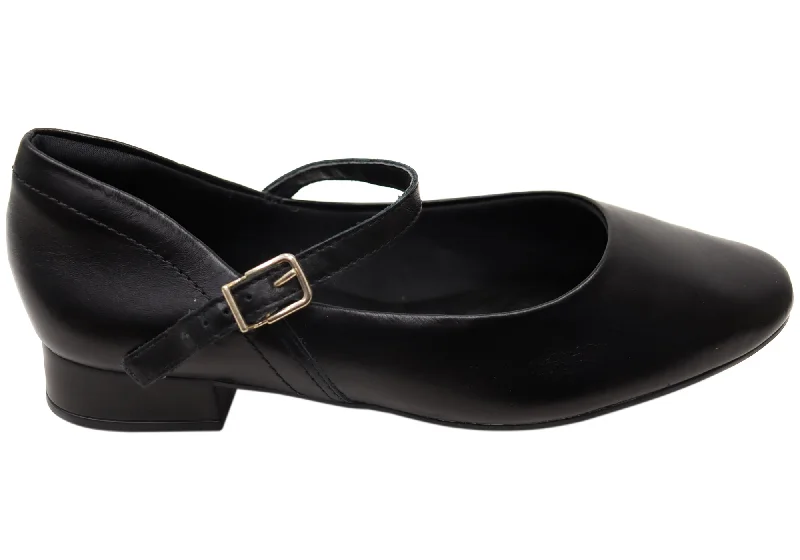 Outdoor Running Shoes Comfortflex Niki Womens Leather Brazilian Low Heel Shoes