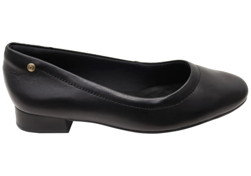 Comfortable Formal Footwear Comfortflex Tina Womens Leather Comfortable Brazilian Low Heel Shoes