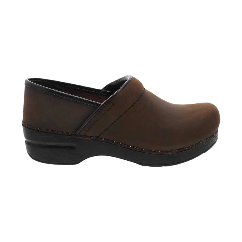 Fashion Sneakers For Work Dansko Women's Professional Wide Pro - Antique Brown Oiled