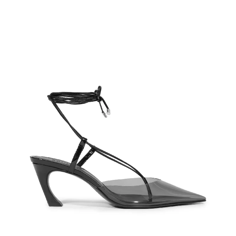 Cozy Winter Boots Elyra Mid Patent Leather Pump