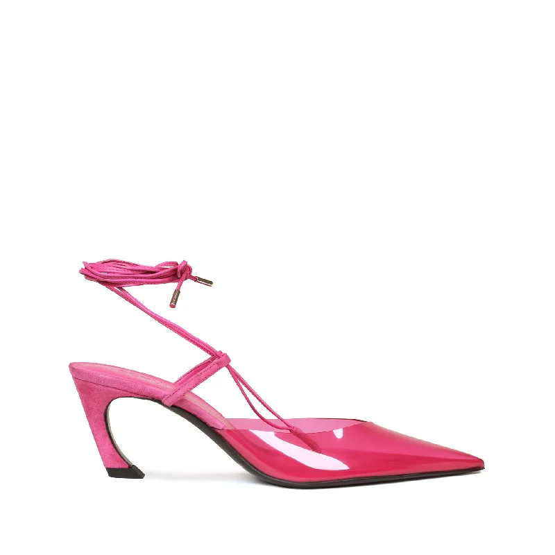 Comfortable Slippers For Home Elyra Mid Patent Pump