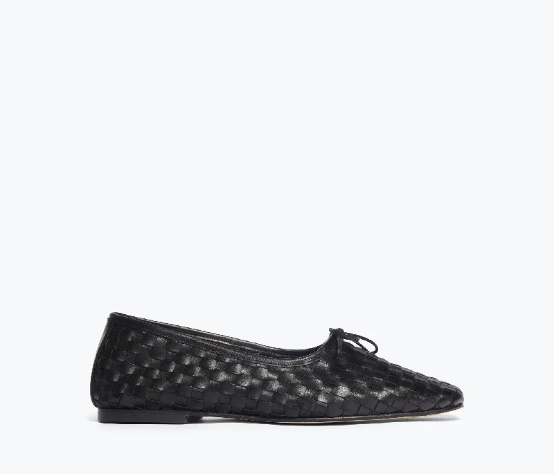 Leather Sneakers For Sale JADA SQUARE TOE BALLET FLAT
