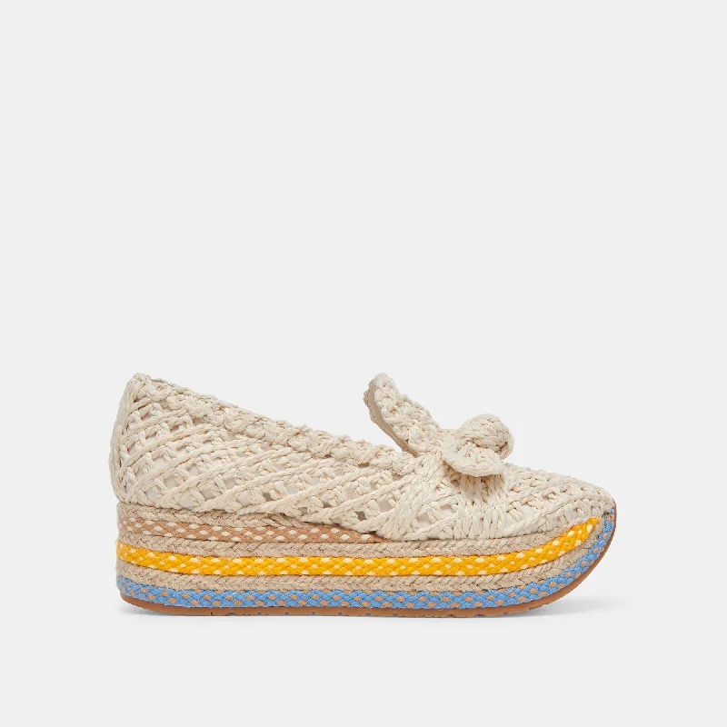 Fashionable Sneakers Collection JAKA SNEAKERS CITRUS MULTI RAFFIA